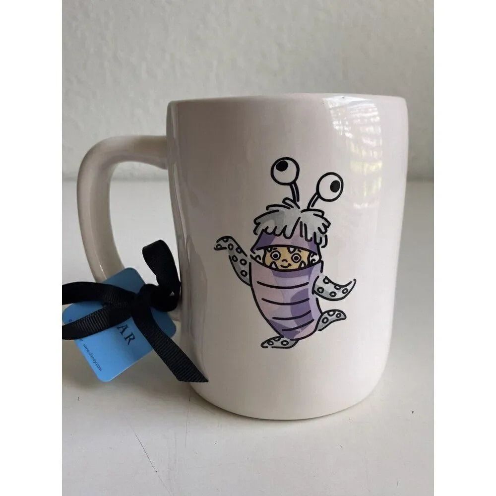 Rae Dunn Disney Pixar Monsters Inc BOO In Costume Double Sided‎ Mug NEW